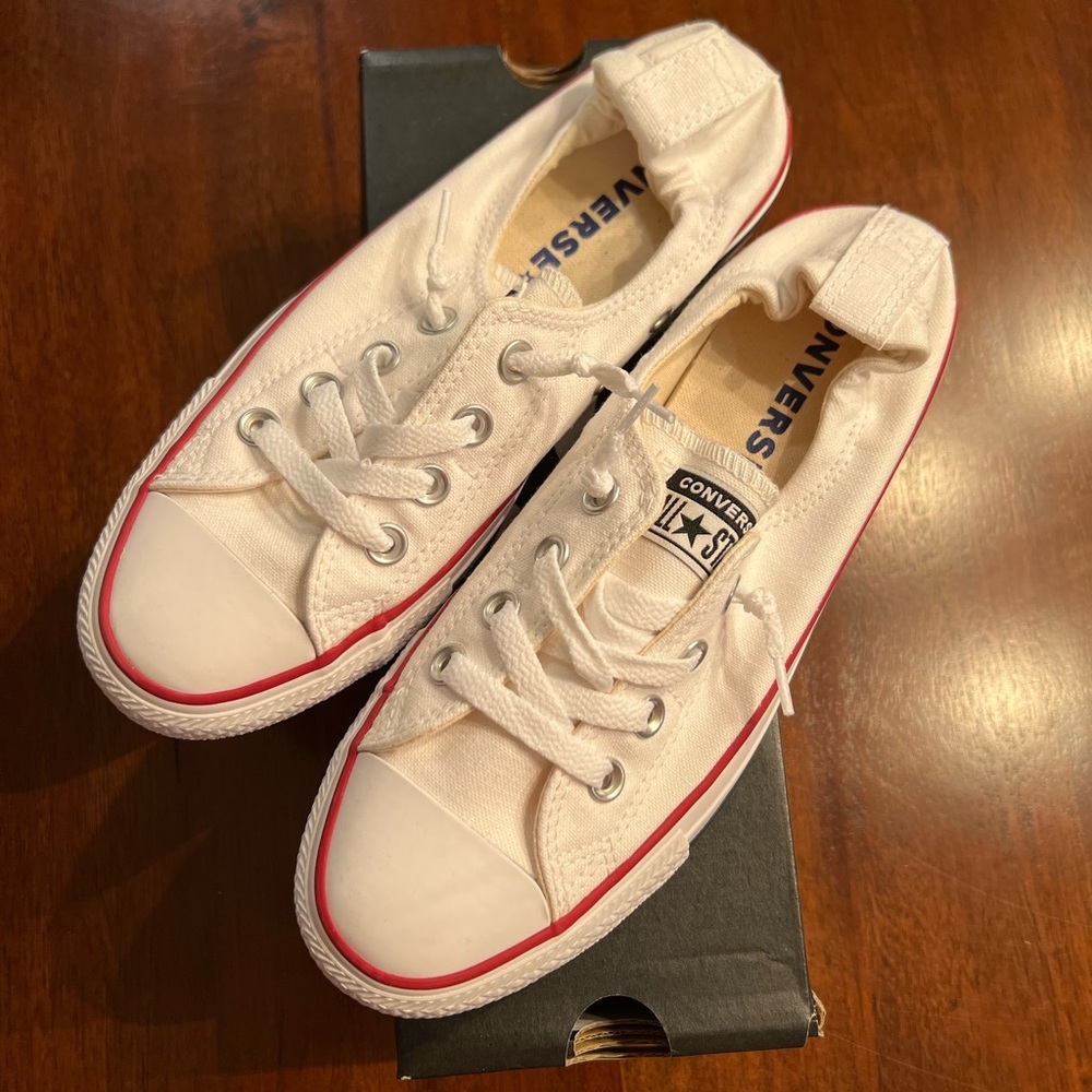 Converse Shoreline Slip- women’s size 7.5- white- BNIB